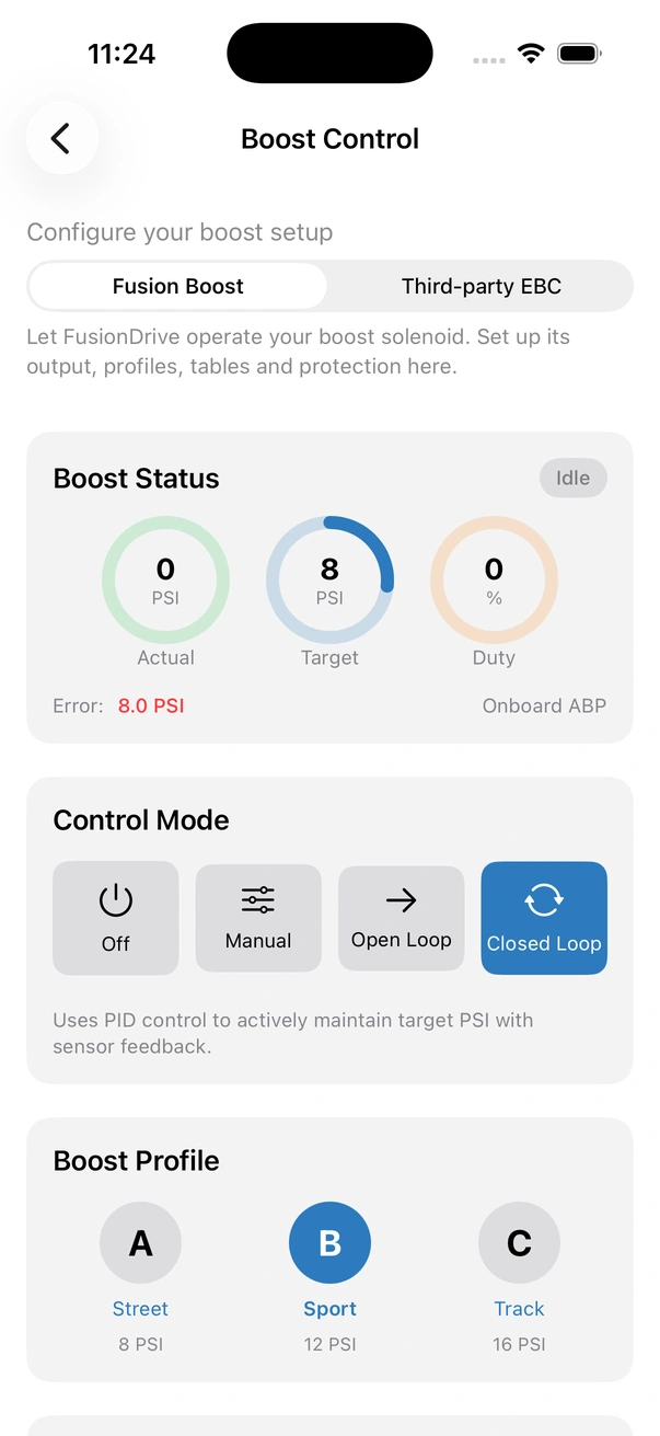 Boost control