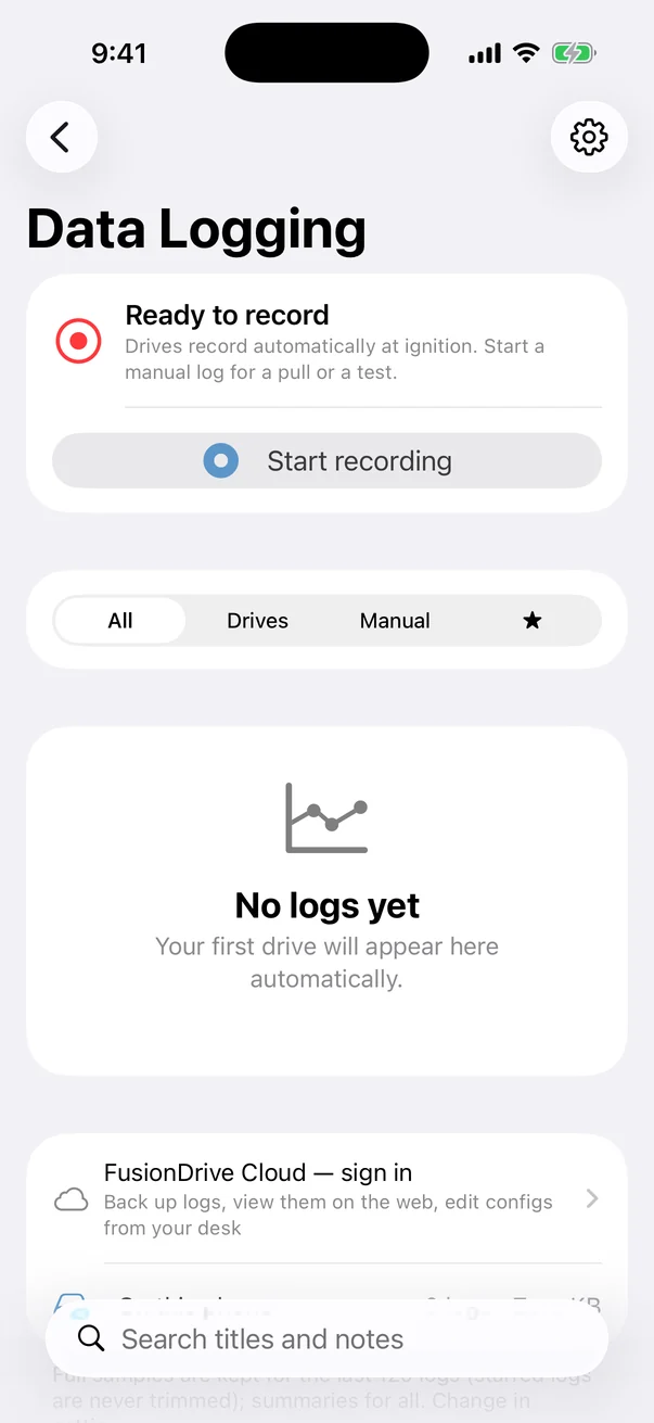 Data logging
