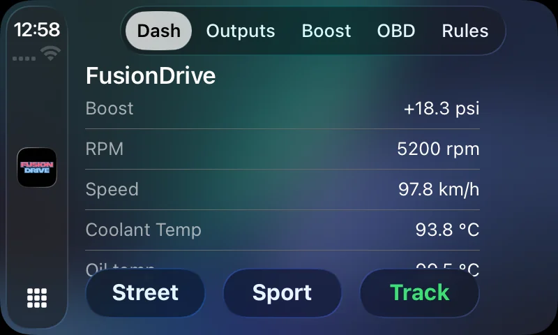 FusionDrive on CarPlay