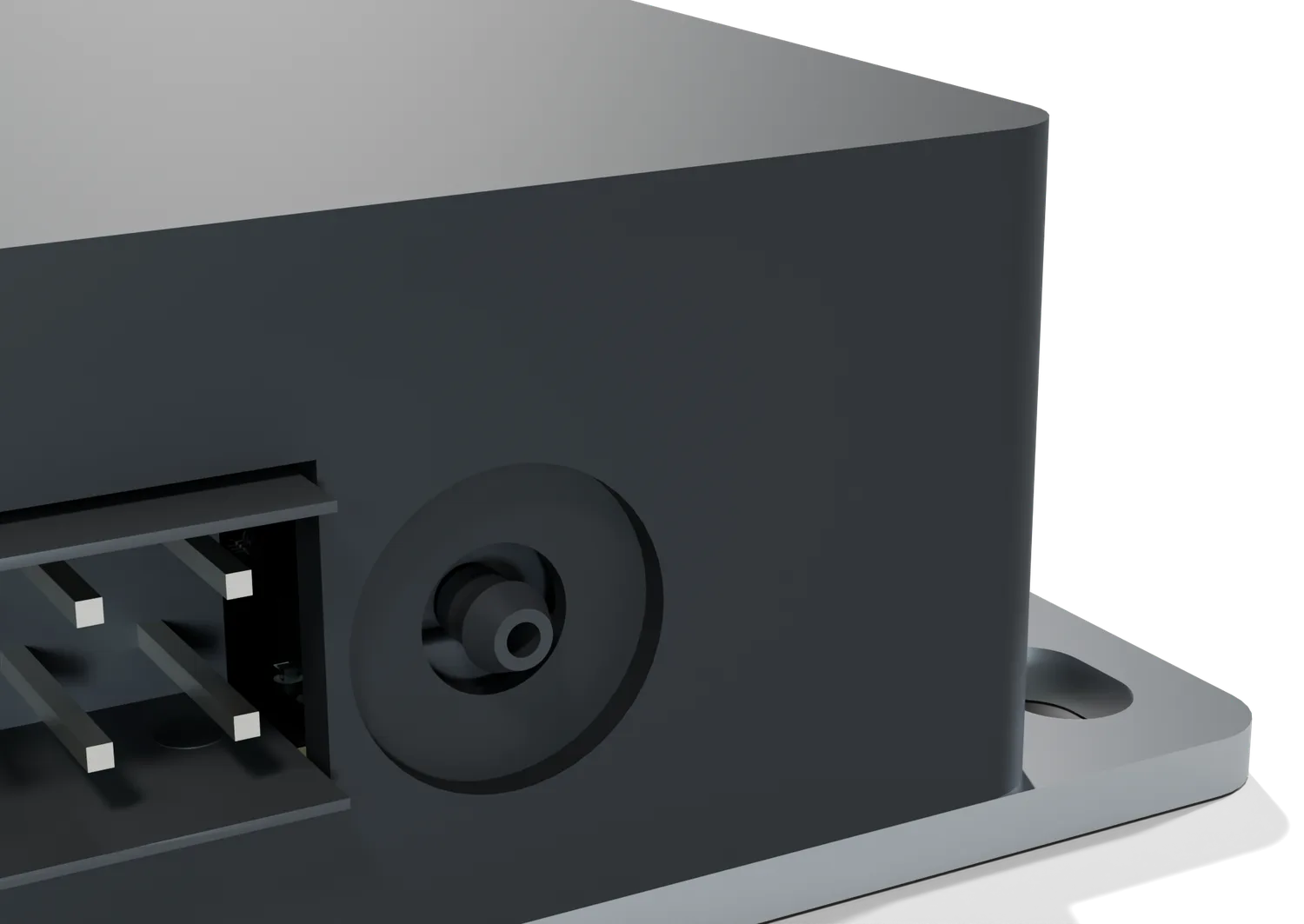 The boost barb on the FusionDrive connector face